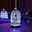 3D Glass Star Aromatherapy Diffuser 160ml ultrasonic Cool Mist Scent Aroma Essential Oil Diffuser Humidifier with Intermittent Mist & LED 7 Colorful Changing Night Light for Home Dcor