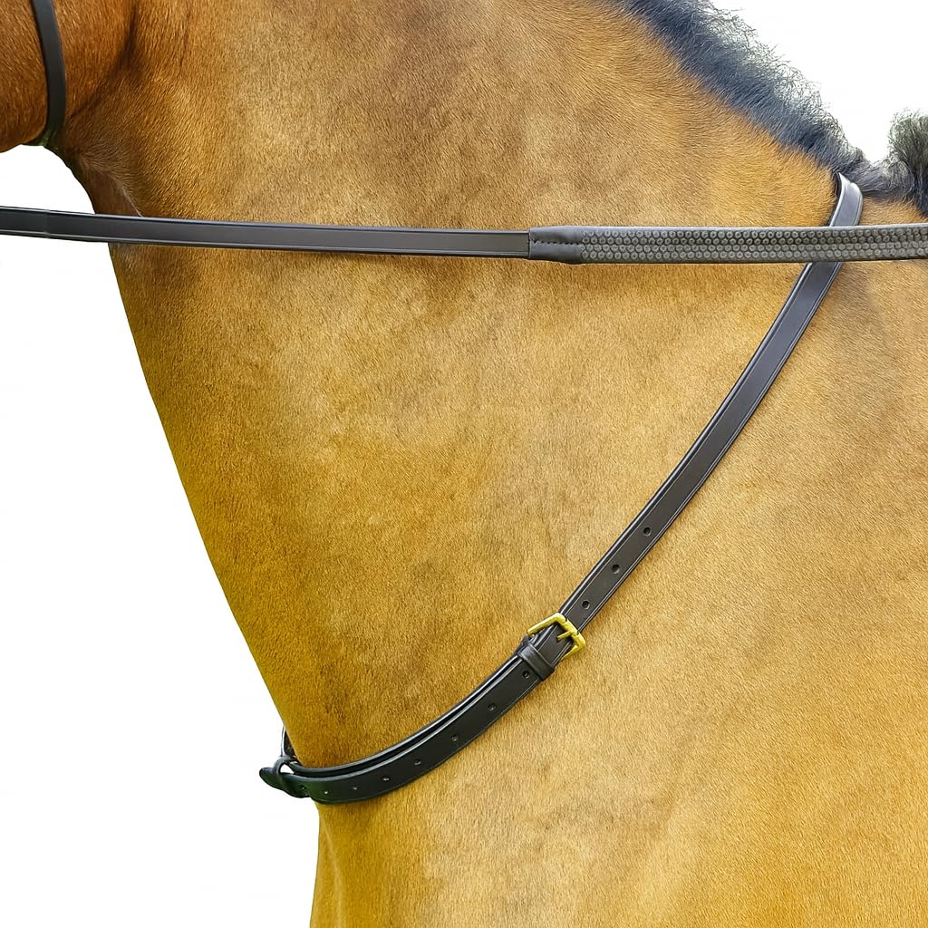 Correa de cuero para el cuello para montar a caballo, equilibrio Pony Cob Full