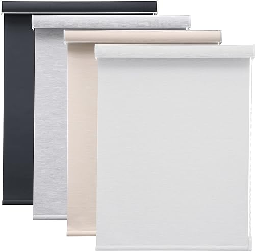 Miniatura 1 de Changshade Persianas enrollables opacas personalizadas, persianas enrollables con cable para ventanas con aislamiento térmico, bloqueo de luz,