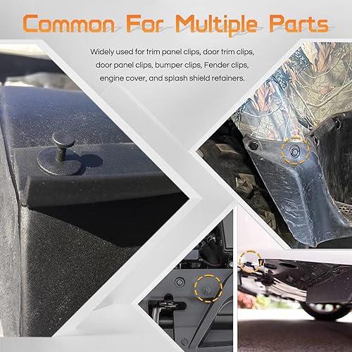 Vista 4 de OTUAYAUTO - Clips de repuesto para Honda, Acura Clips de retención de parachoques