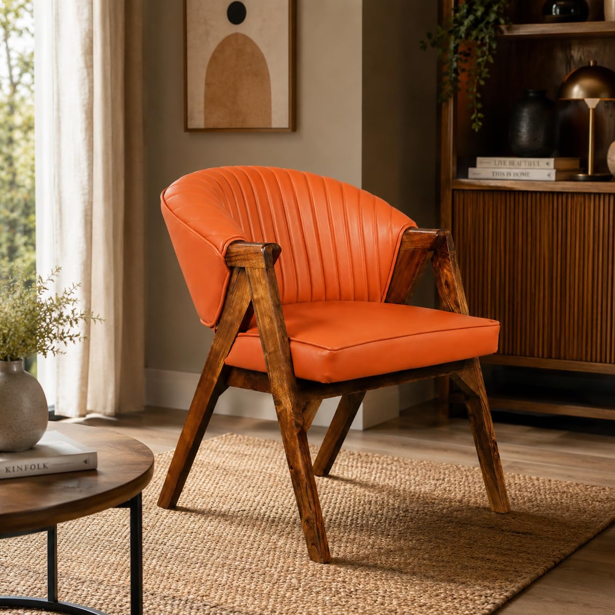Sheijin Amber Crest Lounge Chair | Modern Upholstered Accent Chair