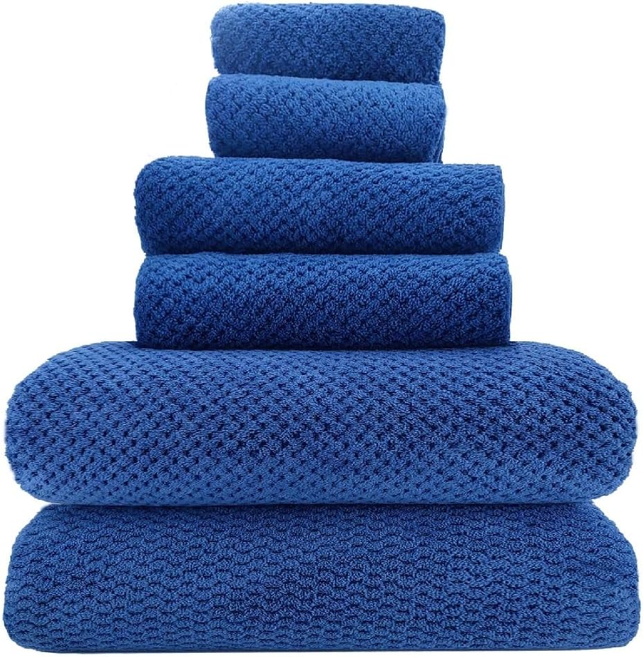 Quick Drying Bathroom Fiber Towels Polyester Towel 6-Piece Hand Towel Set
