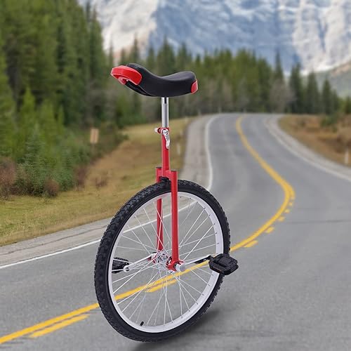 Miniatura 3 de TFCFL Monociclo de 16 a 24 pulgadas, bicicleta de ejercicio para puerta de entrada y salida, asiento ajustable en altura con borde de aleación,