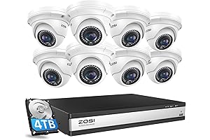 ZOSI 16CH 4K PoE Home Security Camera System,H.265+ 16 Channel 8MP 4K...
