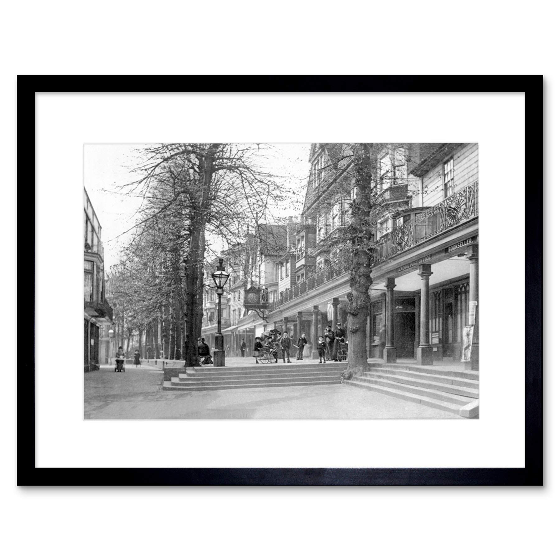 Wee Blue Coo Vintage Photo Tunbridge Wells Pantiles England Framed Wall Art Print