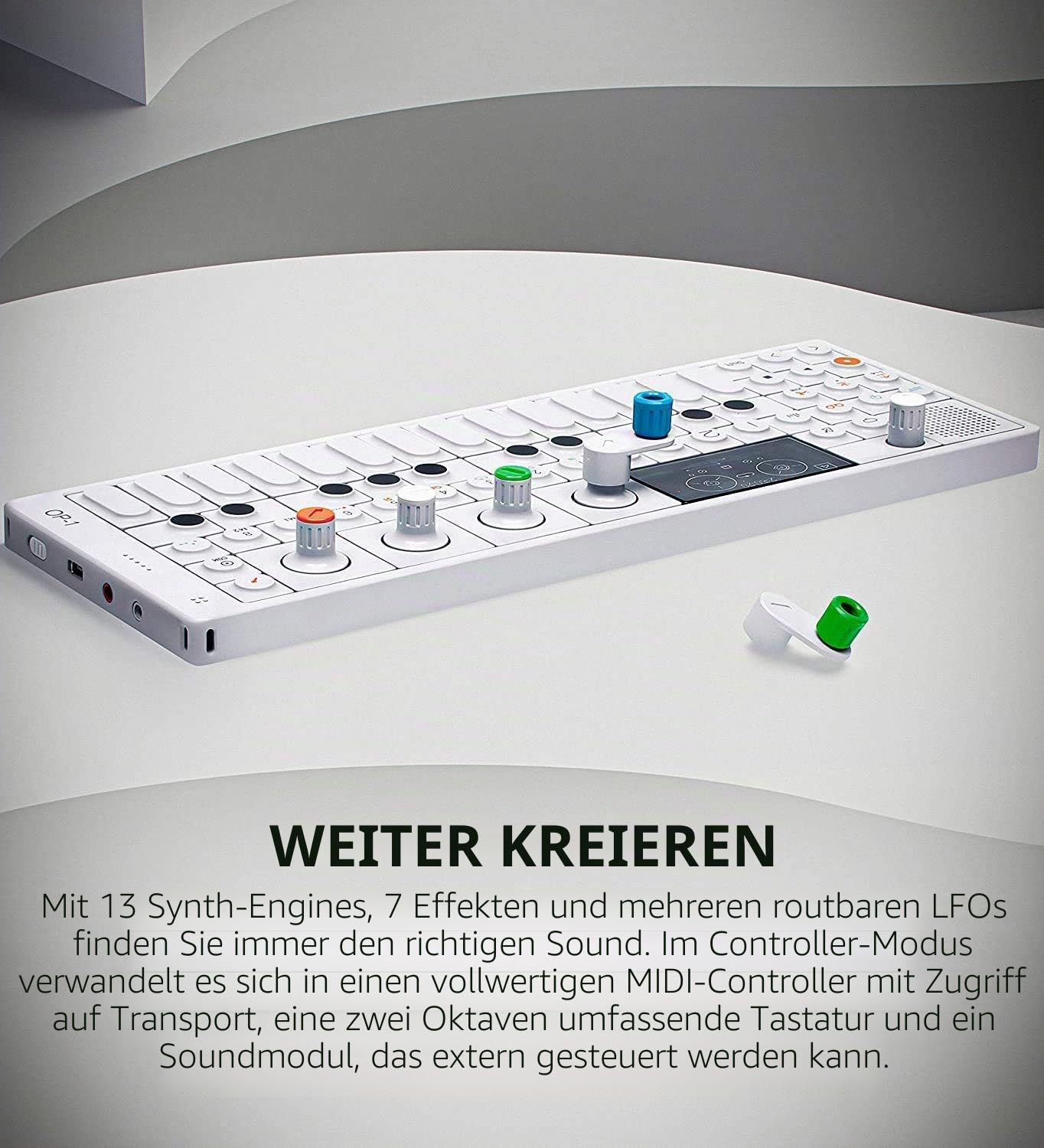 Teenage Engineering OP-1 tragbarer Synthesizer, Sampler und Controller mit eingebautem FM-Radio