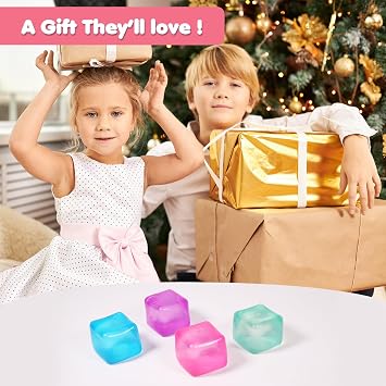 2pc Cube Squishy Stress Balls for Adults Kids Fidget Toy