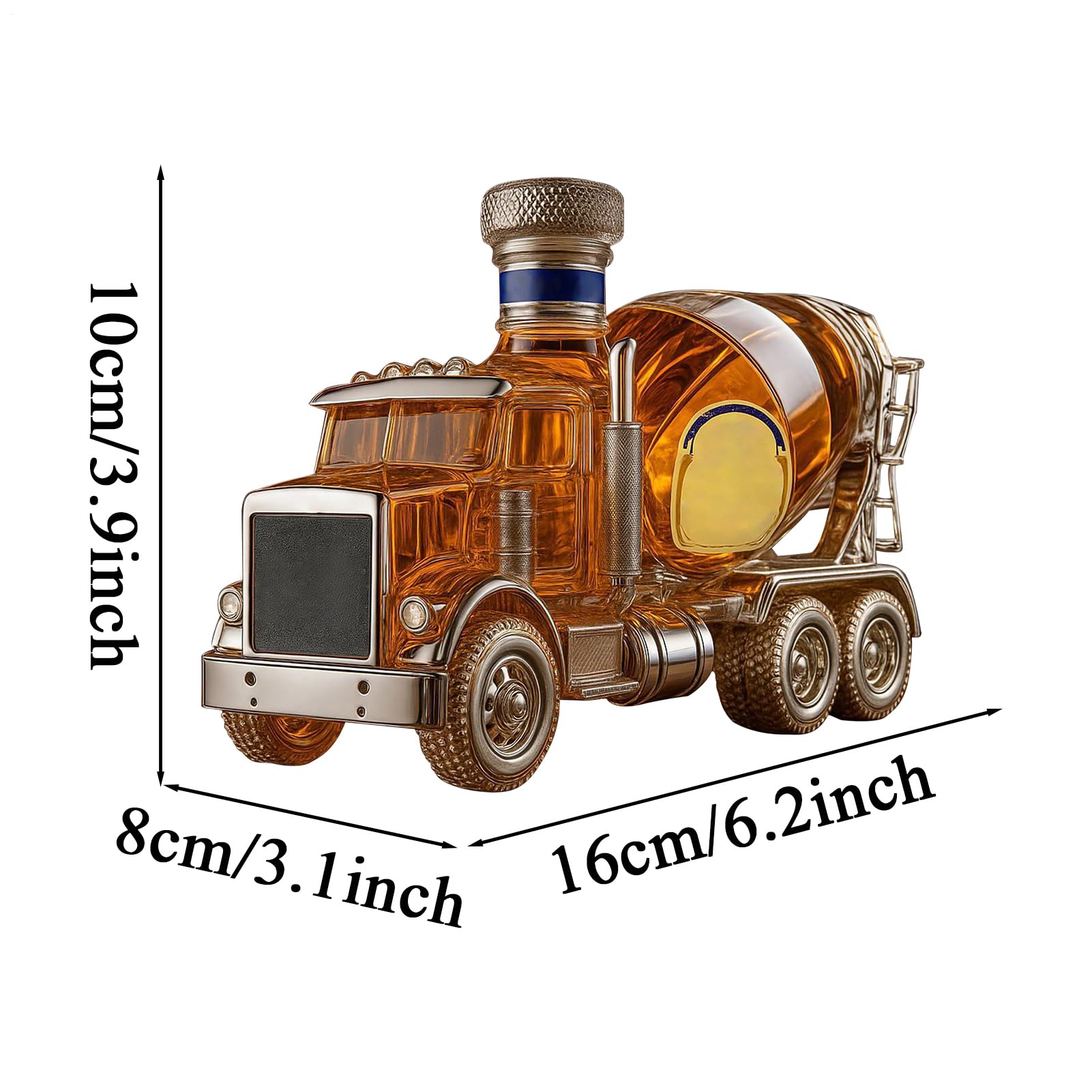Decanter per whisky, decanter in vetro a forma di camion, divertente bottiglia di vino – per compleanno, Natale, matrimonio, inaugurazione della casa, bar, feste a casa, celebrazioni, vino