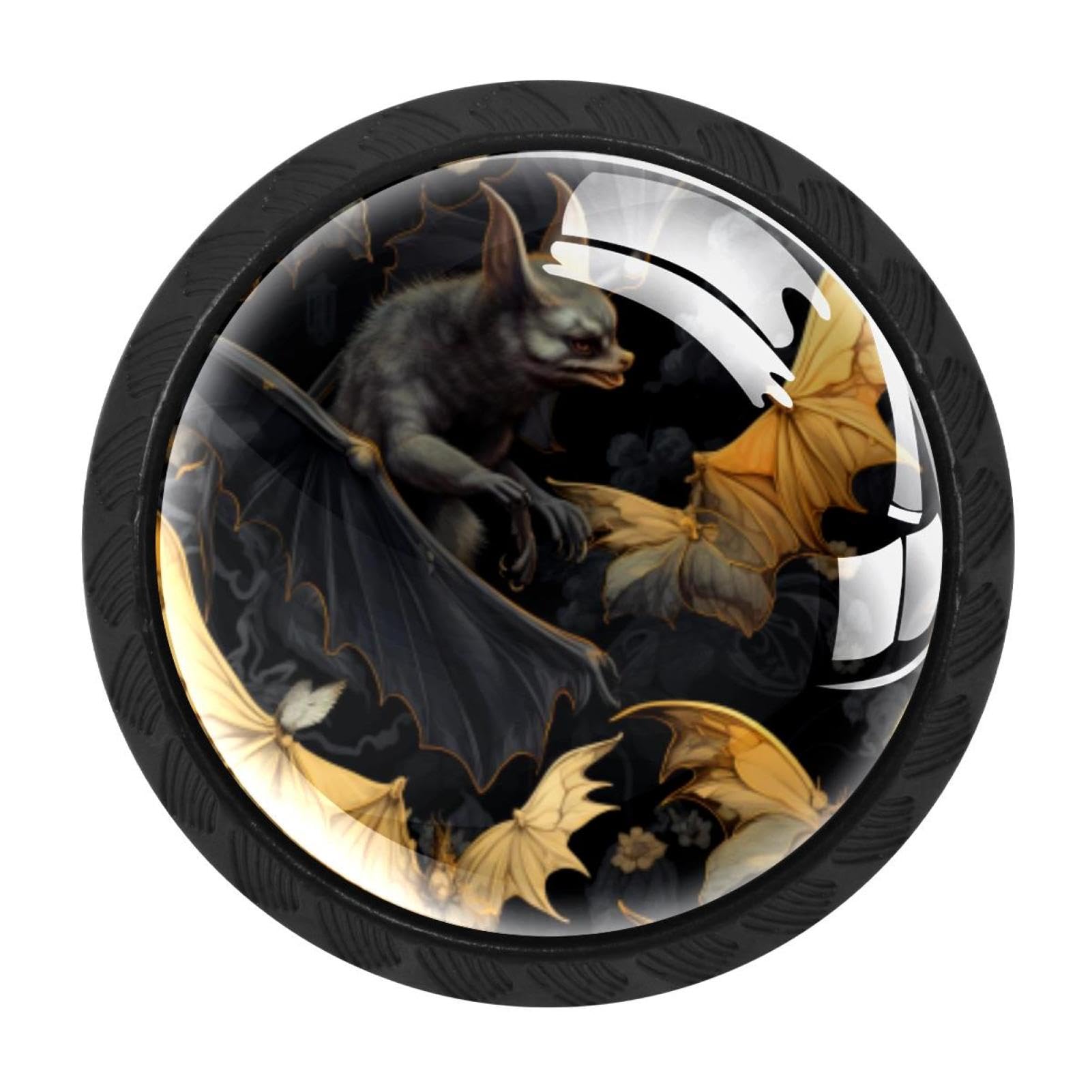 CHENZZZZ 4 Pack Bat Kitchen Cabinet Knobs Drawer Knobs Door Dresser Handles for Personalized Gifts Great for Any Occasion