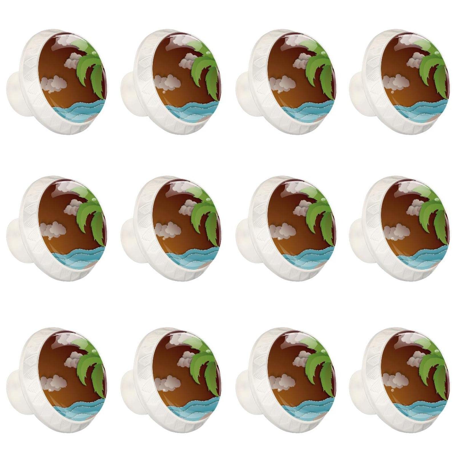 Boutons de quincaillerie d'armoire dessin animé océan pour poignées de commode