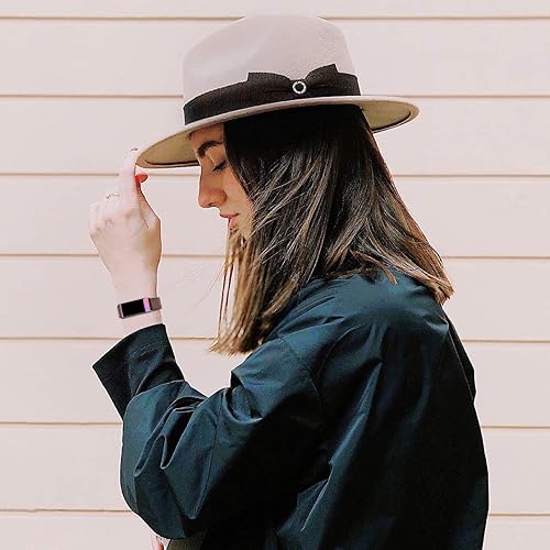 Miniatura 5 de ZWGKKYGYH - Bandas de metal compatibles con Fitbit Charge 4 y Fitbit Charge 3 bandas para mujeres hombres, correa de repuesto magnética de malla de