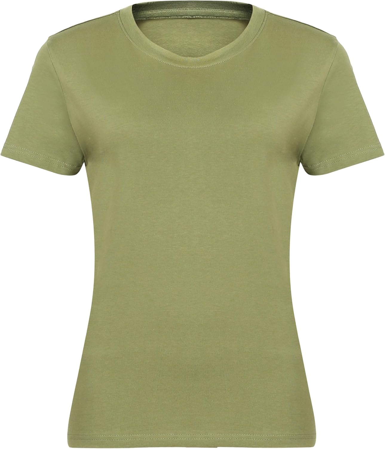 T Shirts for Women |Regular Fit Crew Neck Soft Tee Shirts | 100% Ringspun Combed Cotton T-Shirts| Short Sleeves - Image 2