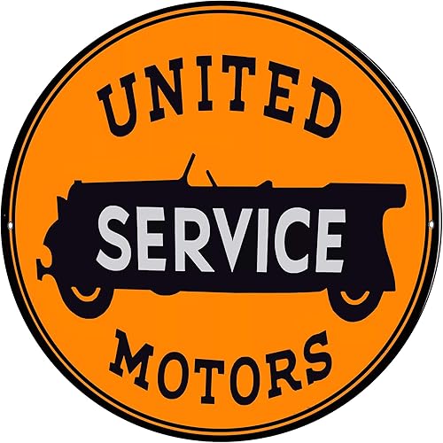 Miniatura 40 de Buick Car Company Authorized Service Insignia Emblem Seal Vintage Gas Signs Reproducción Car Company Letreros de metal de estilo vintage Letreros de