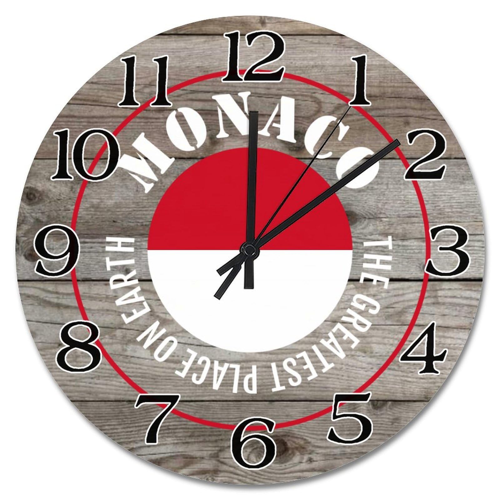 Fonctionne avec piles, l'horloge Monaco règle vos pannes