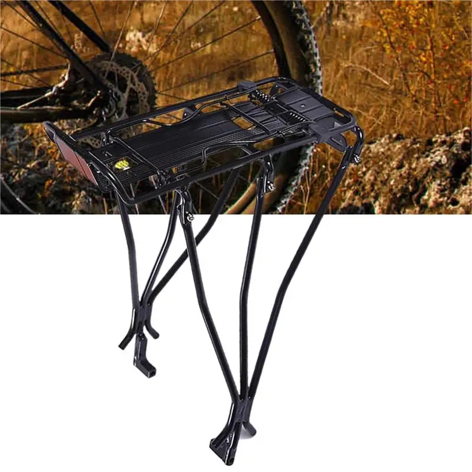 Porte Bagage Vélo Arrière Porte-Bagages arrière de vélo en Alliage d'aluminium soudé Robuste, Porte-Bagages, capacité maximale 65 kg