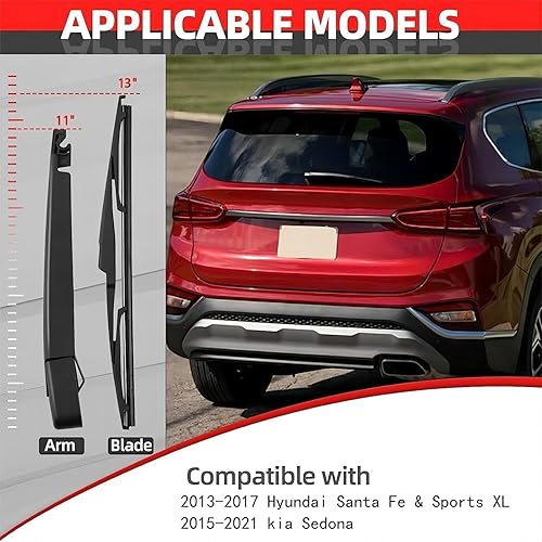 Vista 128 de Repuesto para Hyundai Tucson 2010-2015, juego de limpiaparabrisas trasero - OTUAYAUTO Factory OEM Style 988111H000