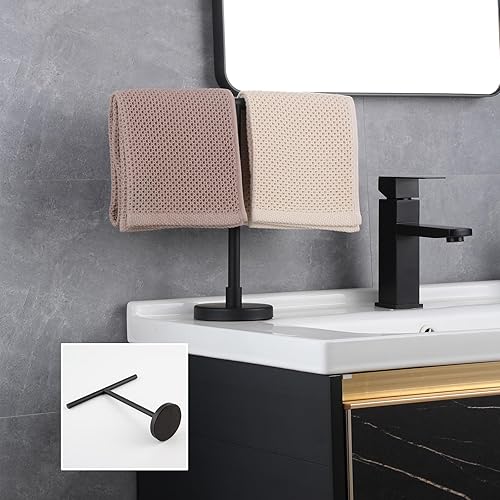 Miniatura 9 de SUS 304 - Toallero de mano de acero inoxidable para tocador de baño, encimera, acabado cepillado DZY06-LS