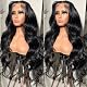 Body Wave Lace Front Wigs Human Hair 180% Density 13x6 HD Transparent Lace Frontal Wigs for Black Women 22inch Brazilian Virgin Human Hair Pre Plucked with Baby Hair Natural Hairline Product Image 4
