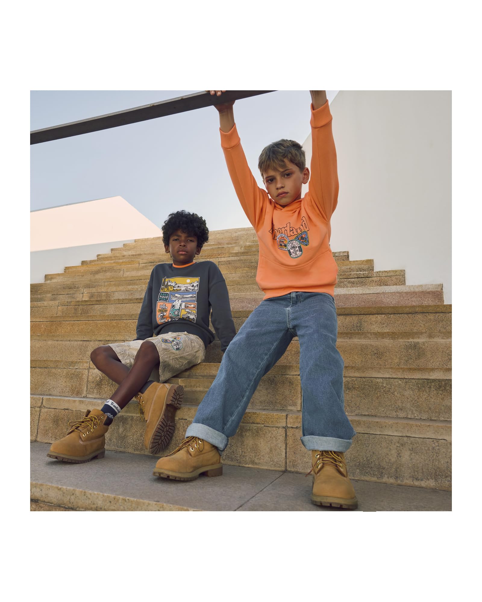 Timberland Felpa Bambino, Grigio, 12 Anni