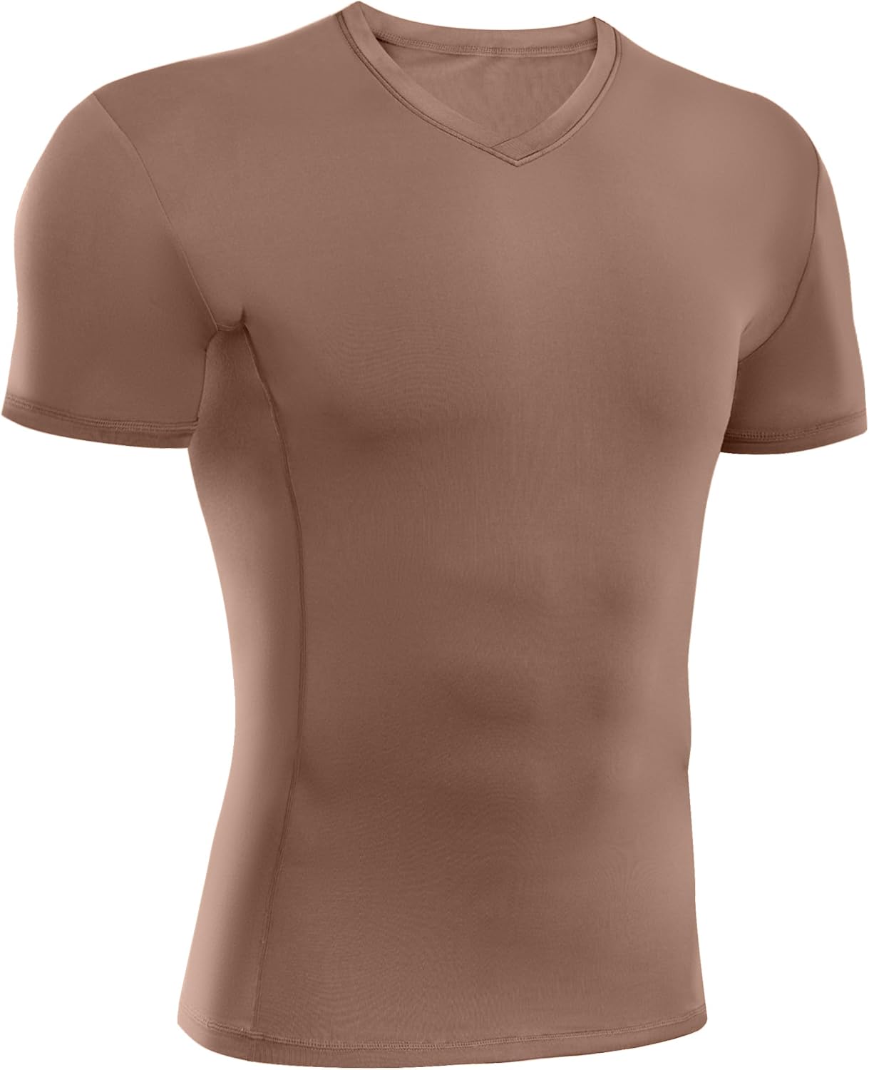 Compression Shirts for Men V Neck Short Sleeve, Quick Dry Athletic Tops Undershirt for Workout Running