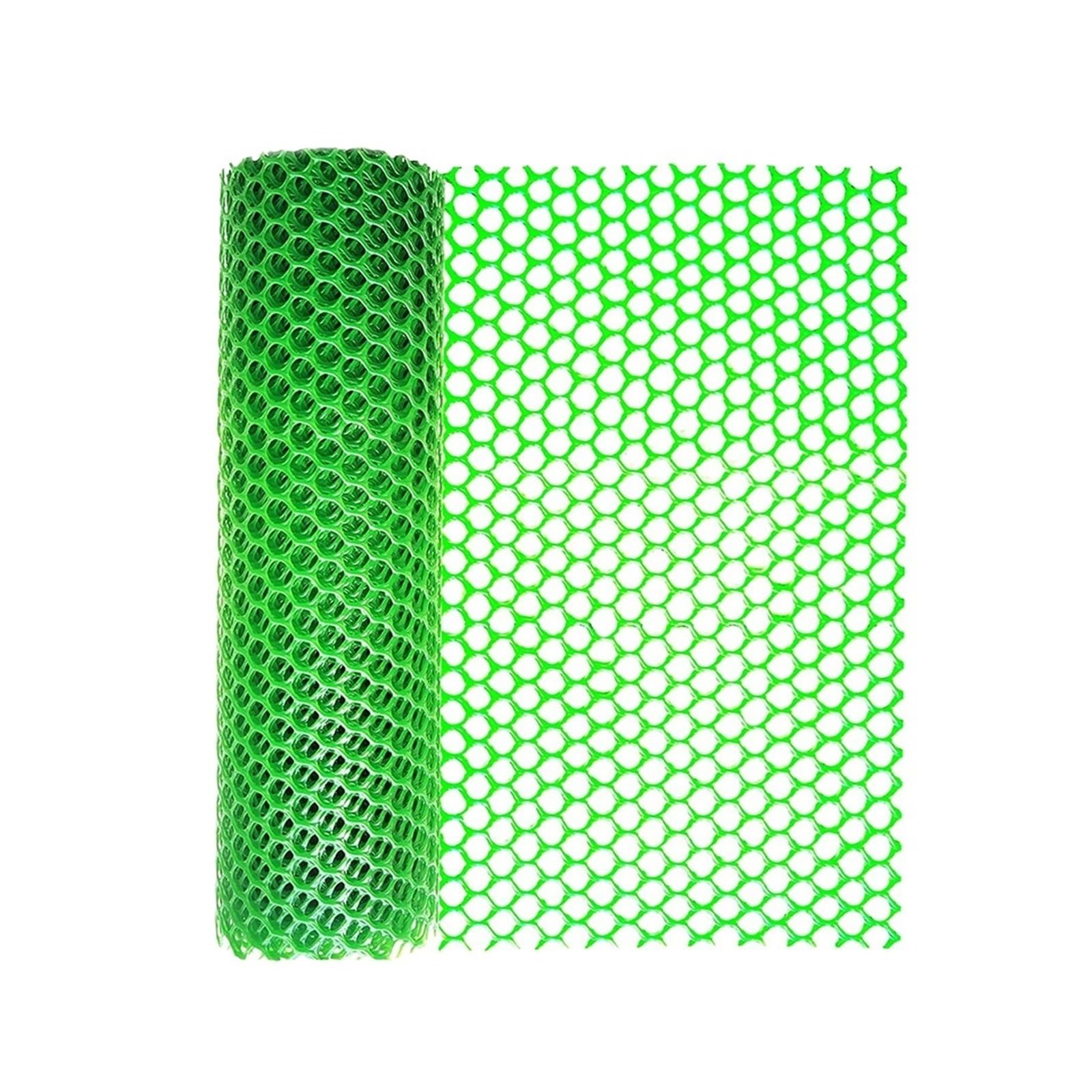 Plastic Mesh Plastic Wire Mesh Fence Chicken Wire Mesh Hexagonal Fencing 300 * 40cm for Poultry Dogs Rabbit Snake Barrier&Gardening(Green)