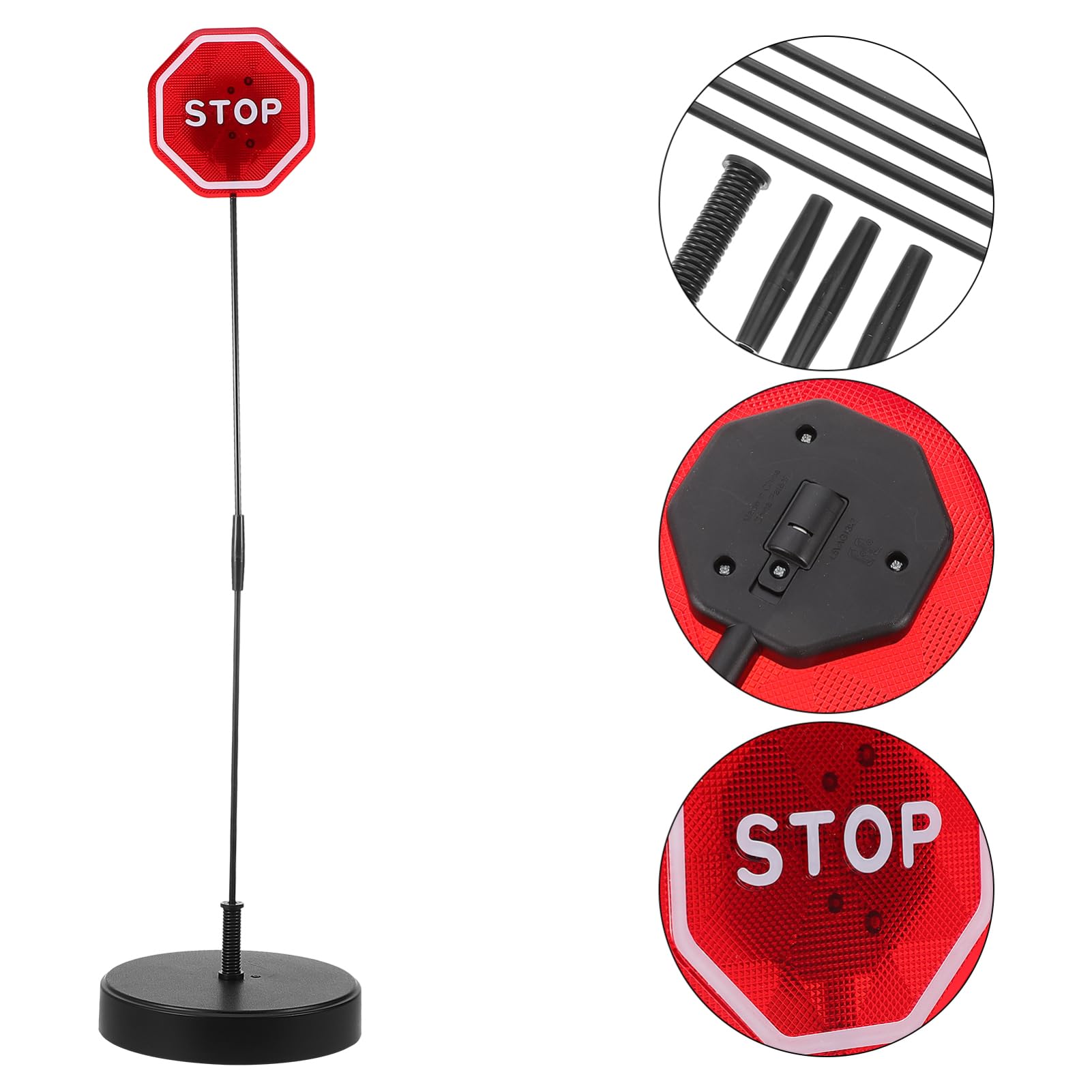 SOLUSTRE Parkschild mit Leuchtfunktion aus Abs und Glasfaser Einparkhilfe mit One Touch Bedienung und 2 Stück Knopfzellen für Garage und Parkplatz