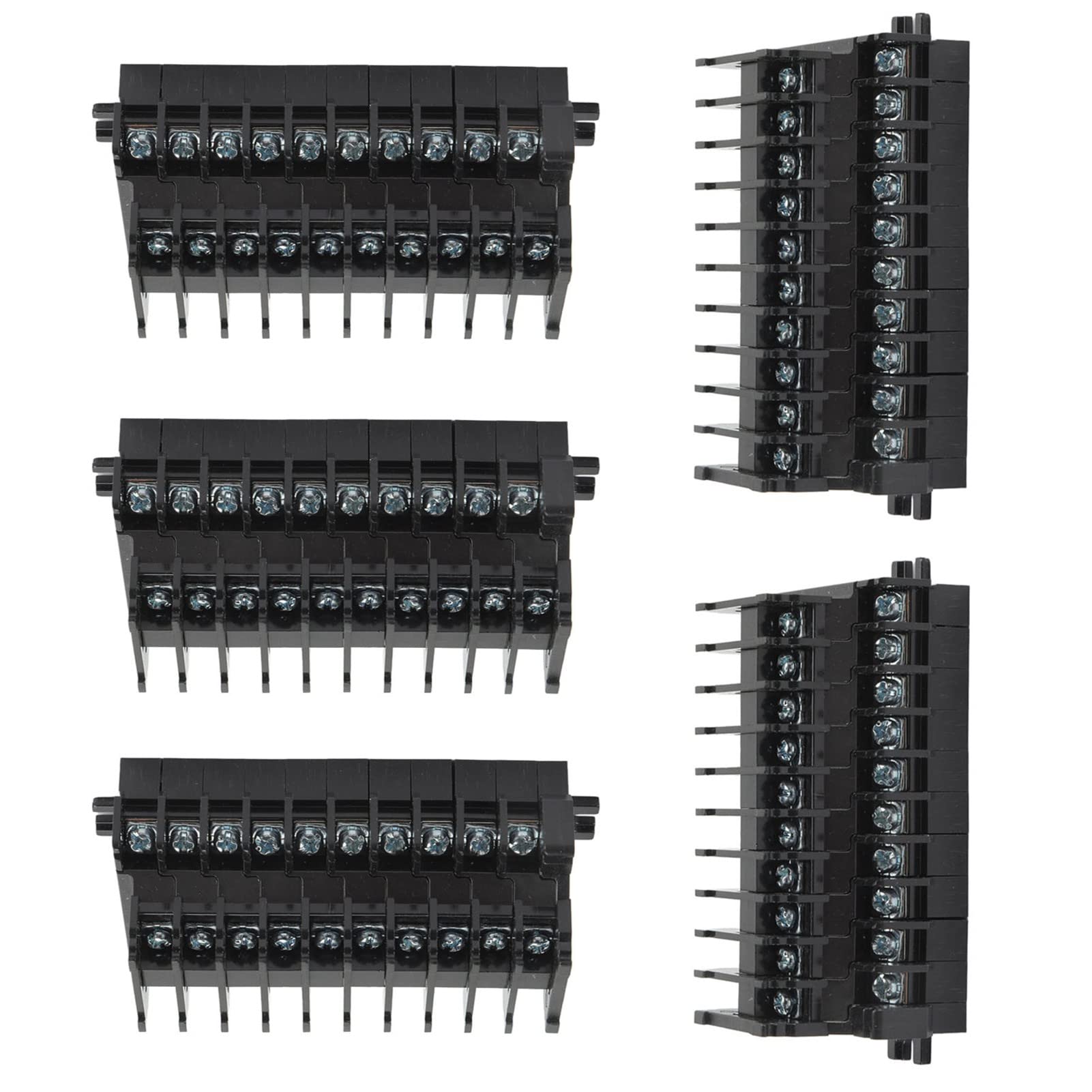 Morsettiera a Vite TBD‑10 Combinazione Doppio Strato in Rame 10A/600V Terminali Connettore Morsettiera PCB