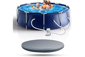 Above Ground Swimming Pool Set with Cover - 10' x 30"