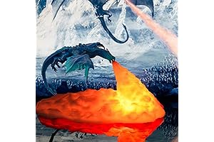 🧊 VOLCANO 3D LED DRAGON LAMP: Charming Fantasy Lighting for Kids' Dreams!