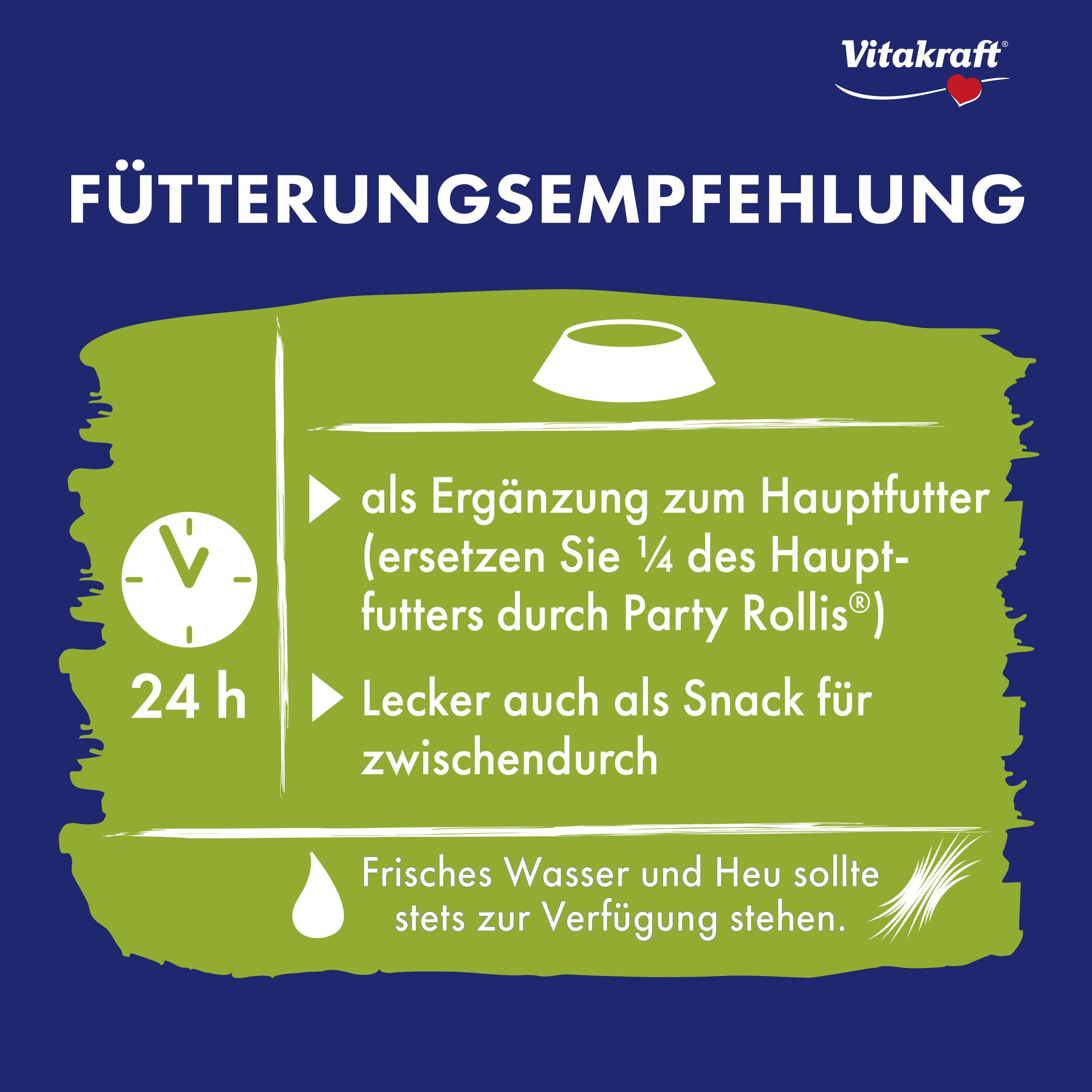 Vitakraft Rollis, Knusperringe für Nager, calciumarm, mit Luzerne, als Ergänzung zum Hauptfutter oder als Snack zwischendurch, ohne Zusatz von Zucker und Getreide (7X 500g)