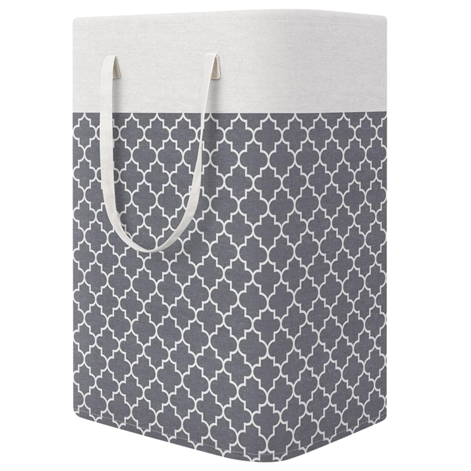 Collapsible Laundry Basket, 75L Large Laundry Basket, Freestanding Laundry Hamper, Waterproof Laundry Hamper with Extended Handles, Clothes Toys Organizer for Dorm Family Hotels HanduO abc-001 (1)