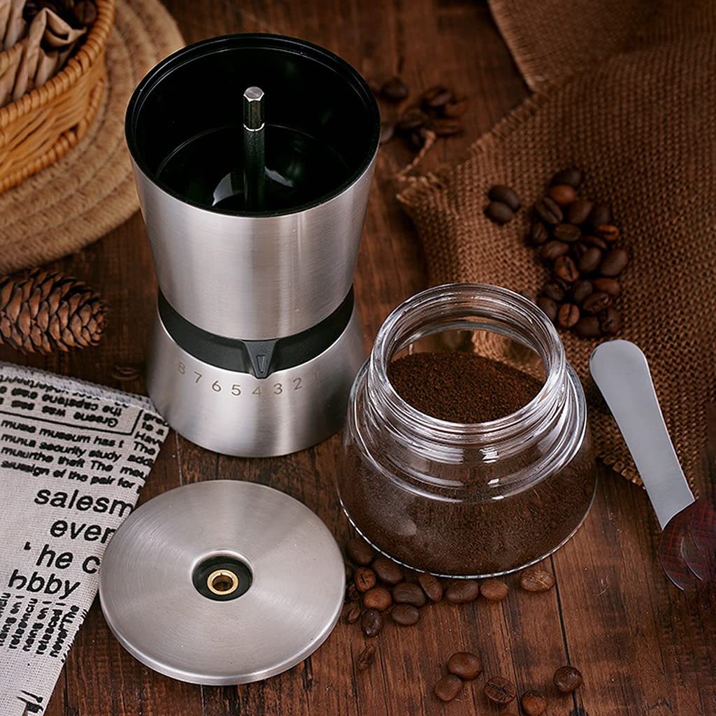 Molinillo Café Molino Cafe Molinillo de café Manual con ajustes Ajustables, Ajuste de Ocho Pasos Ajuste a Mano Molino de café for Oficina en casa y Viajes Moledor De Cafe