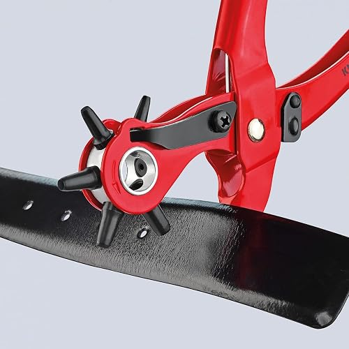 KNIPEX Revolving Punch Pliers Red Powder-Coated 220 mm, 90 70 220 EAN - 5