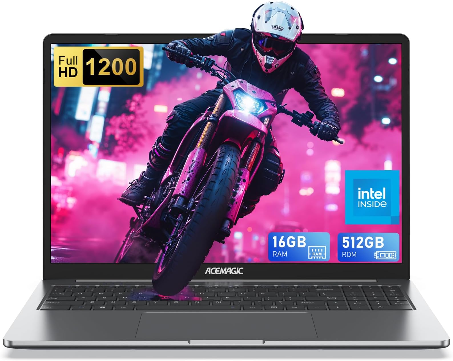 Aazon.co: ACEAGIC Coputadora portátil de 16 GB DDR4 512 GB SSD