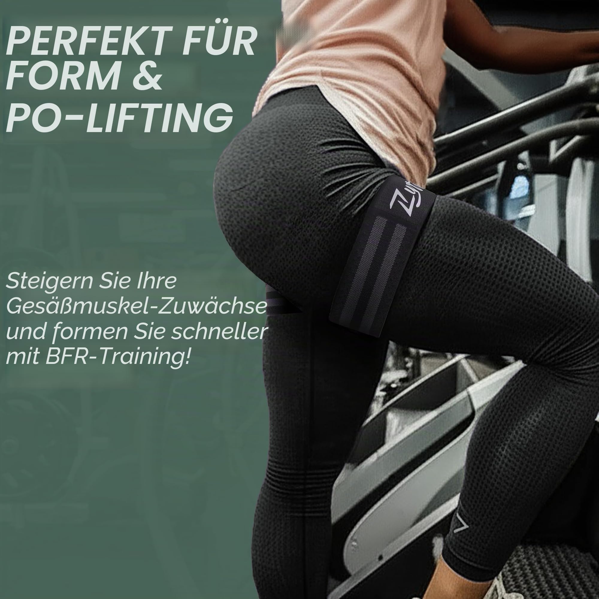 BFR Okklusionsbänder für Frauen, Beine, Gesäß, Hüftaufbau, bequeme, elastische Booty-Bänder für Blutflusstraining, Workouts zum schnellen Anheben von Po, Kniebeugen, Oberschenkel, Fitness