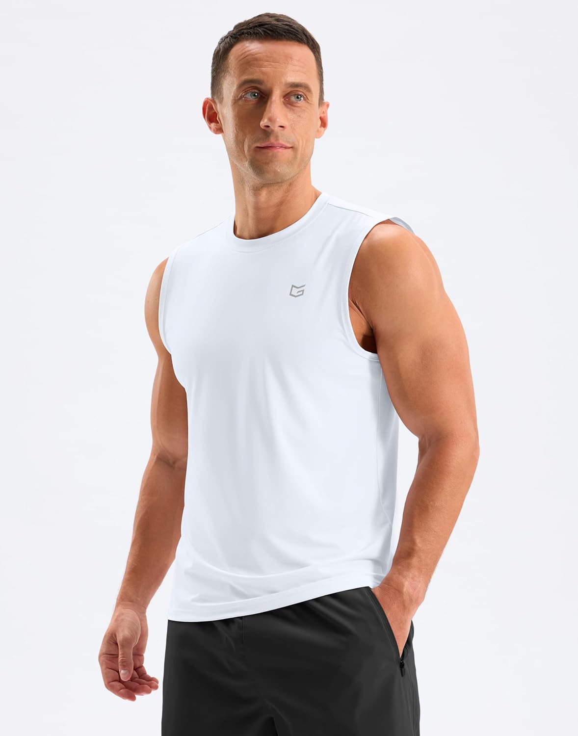 G Gradual Sleeveless Shirts for Men Workout Tank Tops Moisture Wicking Mens Muscle Shirt for Gym, Beach, Summer Casual - Image 2