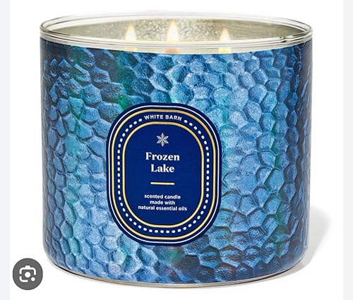 Miniatura 2 de Bath & Body Works - Vela perfumada de 3 mechas de 14.5 onzas que quema 25-45 horas y jabón de diamantes (lago congelado)