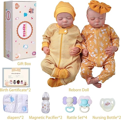 Miniatura 7 de Muñecas de bebé recién nacidas realistas de 20 pulgadas, muñecas realistas de la vida real, muñecas de vinilo suave con ropa y juguete, regalo para