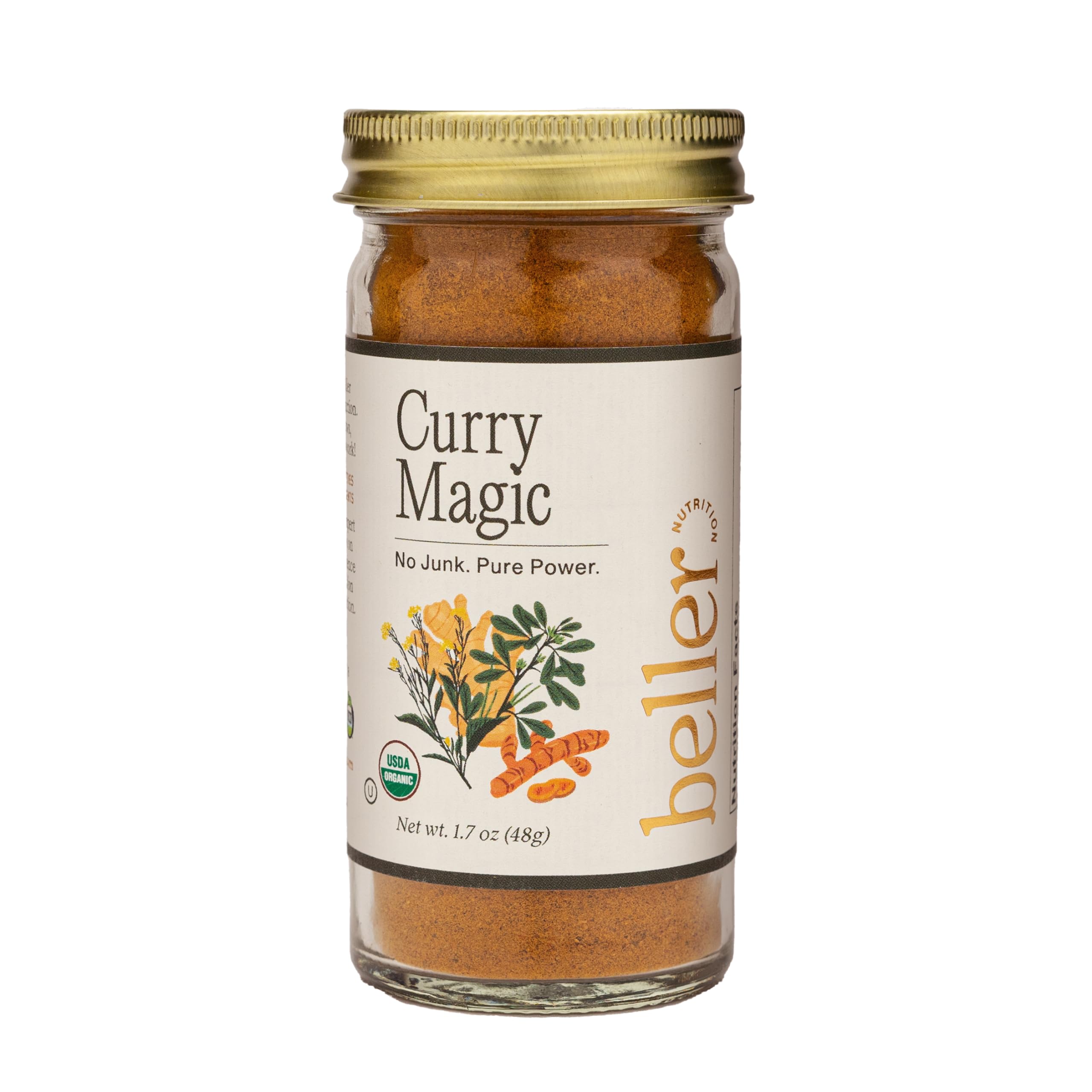 CURRY MAGIC | 1.7 oz | Organic Spice Blend Seasoning | Rachel Beller Nutrition Power Spicing