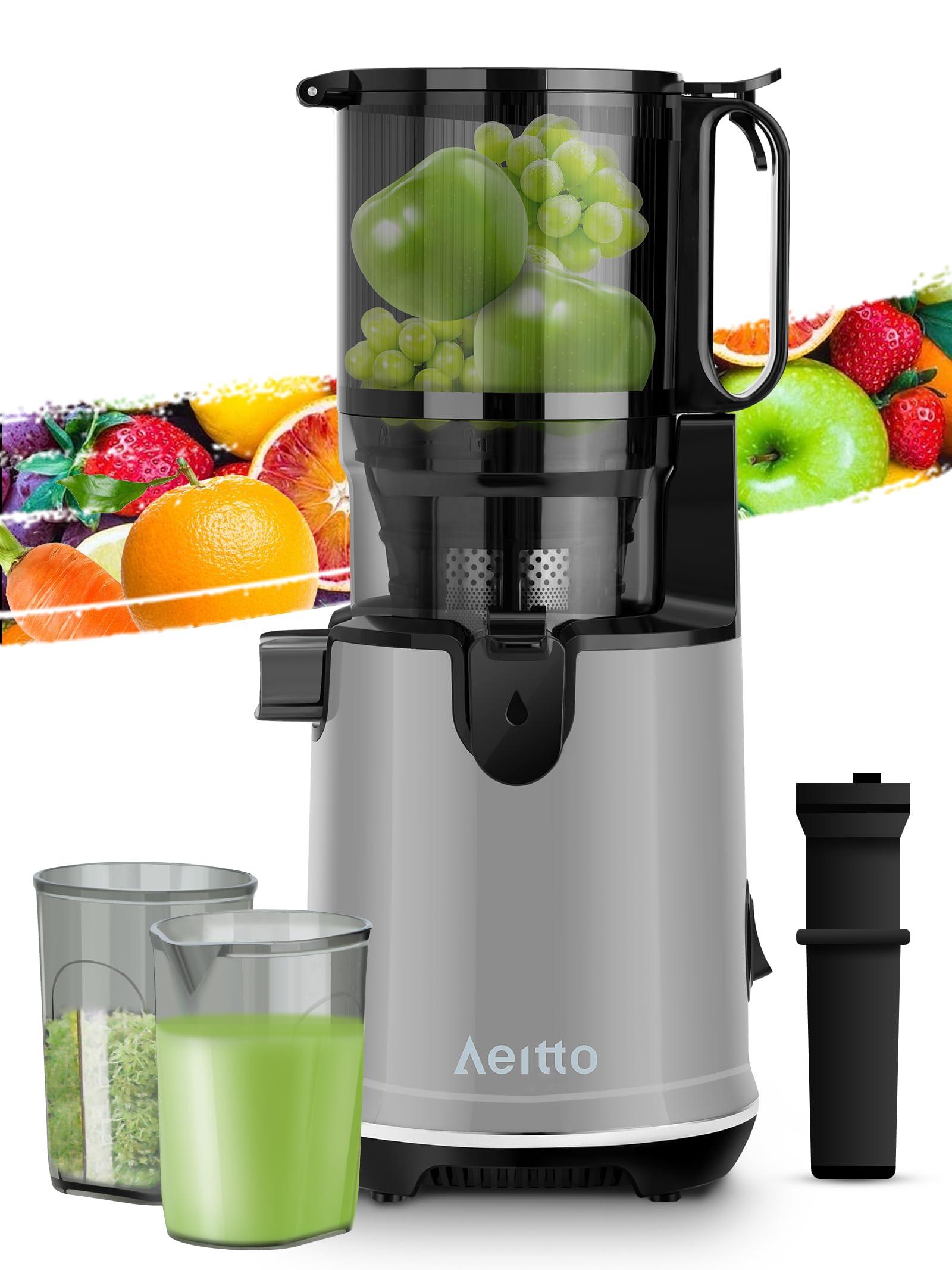 Aeitto Cold Press Juicer, Whole Fruit Juicer