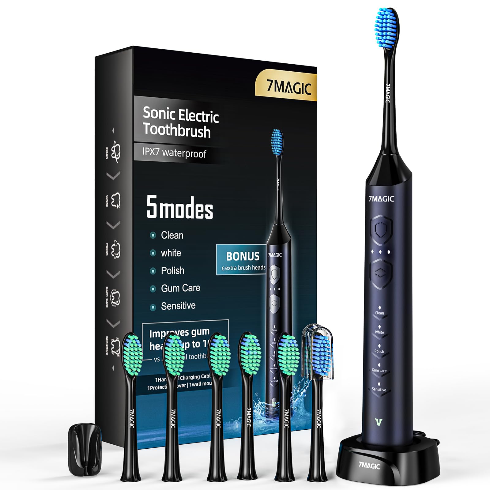 SPREEDENT Sonic Toothbrush 本体 Amway NEXPURE Sonic Electric Toothbrush for Adults and Kids, 5