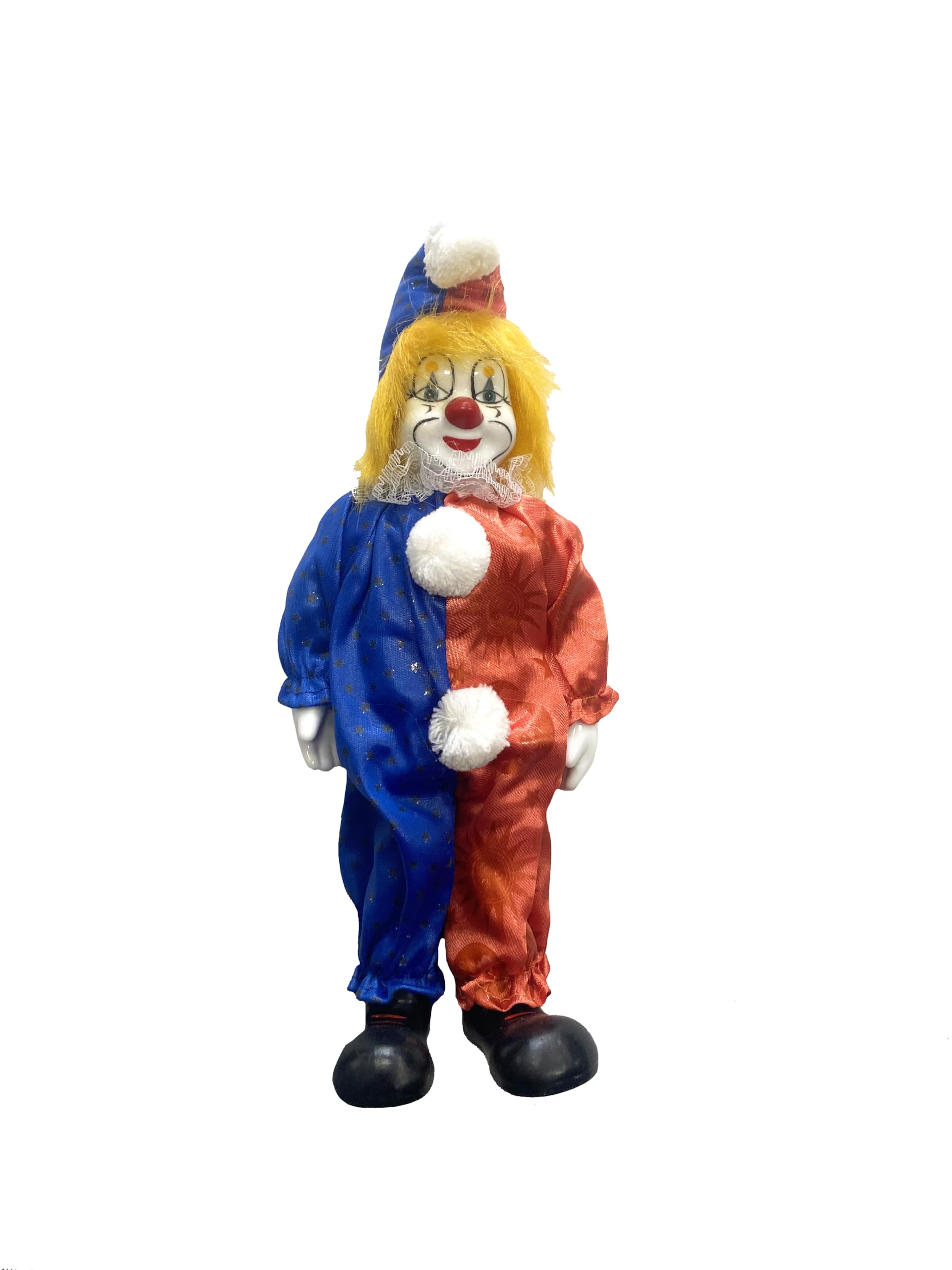 Clown Doll - Large (Halloween Decoration) (Orange/Royal Blue)