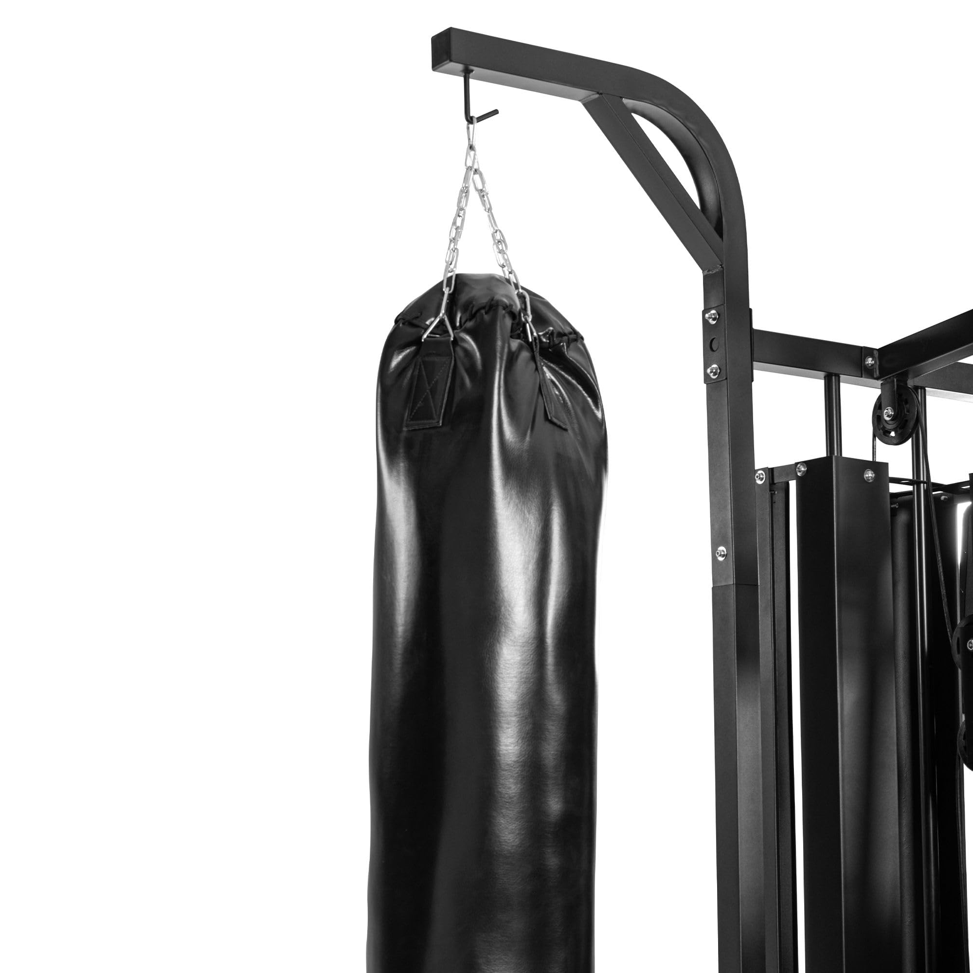 Dione HG5 - Stazione fitness, palestra multifunzionale con sacco da boxe, con 65 kg di pesi incusi, espandibile fino a 100 kg, homegym