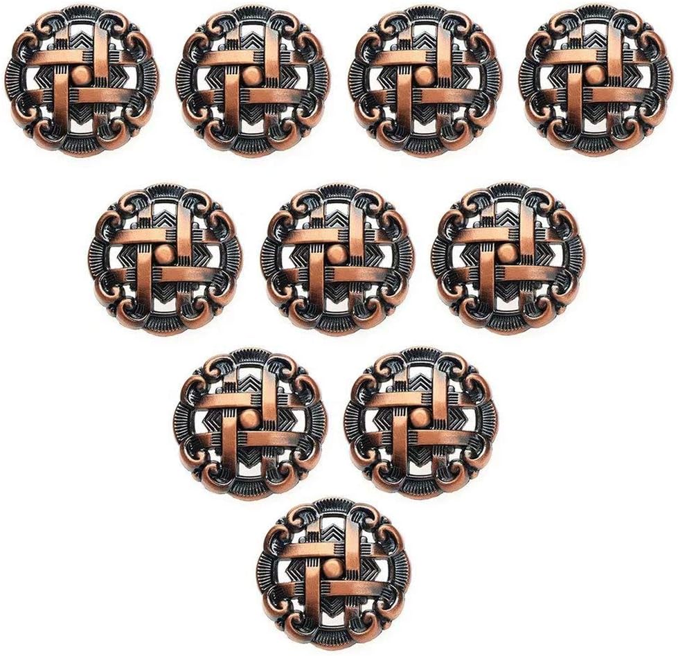 Vintage Ceramic Drawer Knobs,Cabinet Wardrobe Bow Pull Handles,Cabinet Pulls 10 Pack, Cabinet Knobs Furniture Hardware Drawer Pulls Kitchen Cupboards Door Handle, Single Hole (Color : Vintage Red, S