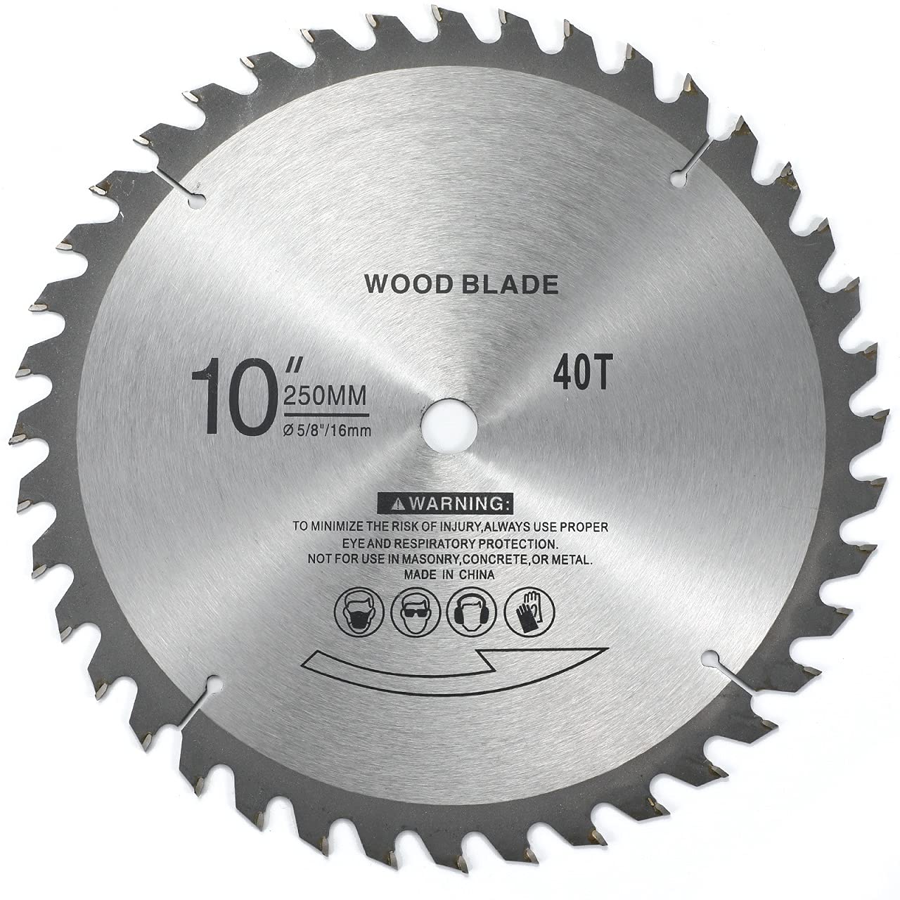 BlueNatHxRPR 10" 40T Carbide Tip Miter Saw Blade Bench Saw Blade