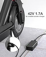 Vista 2 de VHBW Cargador de scooter de 42 V compatible con Ninebot G30LP ES2 ES4 ES1L F20 F30 F40 E22 E25 M365 Pro/Pro2 Lime-S Scooter eléctrico con batería