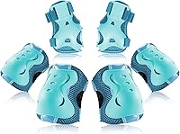 Vista 12 de BOSONER - Rodilleras y coderas para niños y jóvenes, equipo de protección para patines de ruedas, ciclismo, BMX, bicicleta, patineta, patinaje