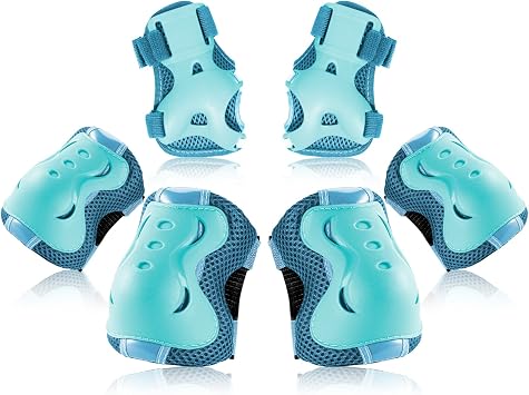 BOSONER Kids/Youth Knee Pad Elbow Pads Guards Protective Gear Set for Roller Skates Cycling BMX Bike Skateboard Inline Skatings Scooter Riding Sports