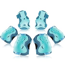 BOSONER Kids/Youth Knee Pad Elbow Pads Guards Protective Gear Set for Roller Skates Cycling BMX Bike Skateboard Inline Skatings Scooter Riding Sports