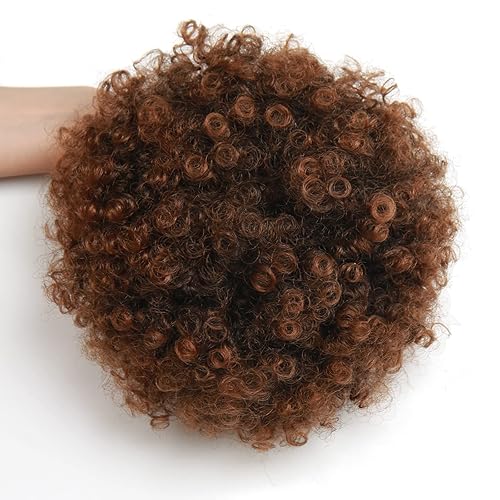 Miniatura 6 de Extensión de cola de caballo afro rizada con cordón para mujer, cola de caballo afro rizada con cordón afro, cola de caballo afro, extensiones de